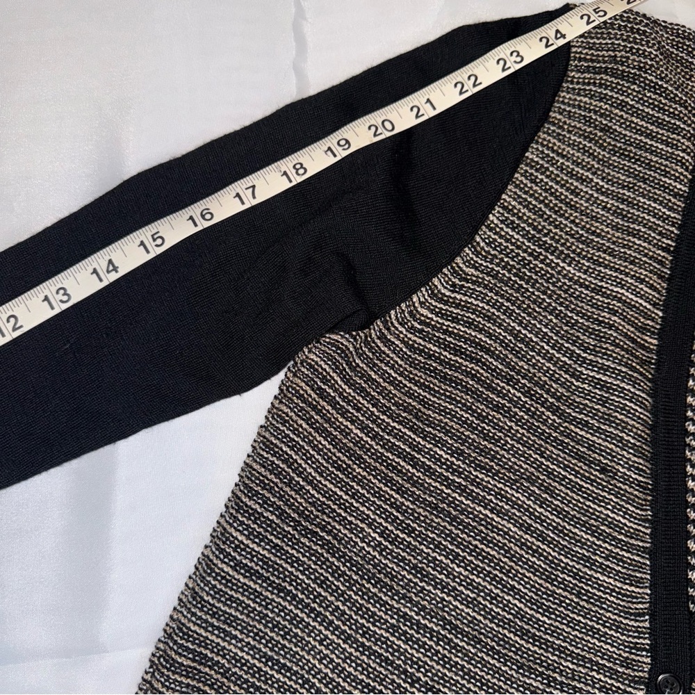 LOFT Black Gold Women's Lightweight V-Neck
Cardigan Sweater Chic Casual Classy - Picture 6 of 10